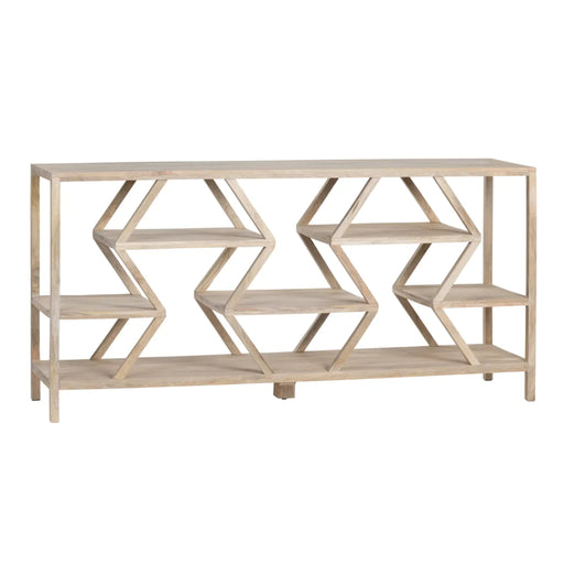 Thatcher Mango Wood Shelf Console Table Crestview Collection