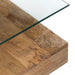 Monaco Square Glass Coffee Table Crestview Collection