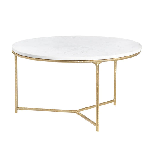 Athens Round Marble Coffee Table Crestview Collection