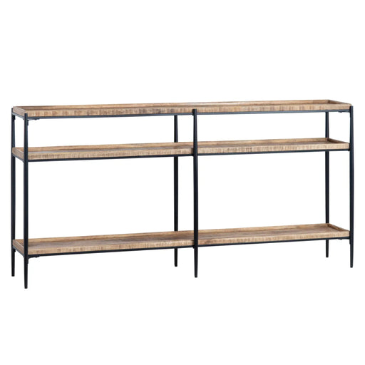 Washburne Rectangle Wood Rustic Console Table Crestview Collection