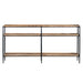 Washburne Rectangle Wood Rustic Console Table Crestview Collection