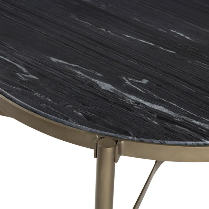 Xander Round Marble Coffee Table Crestview Collection