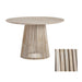 San Bernadino Modern Wood Round Dining Table Crestview Collection