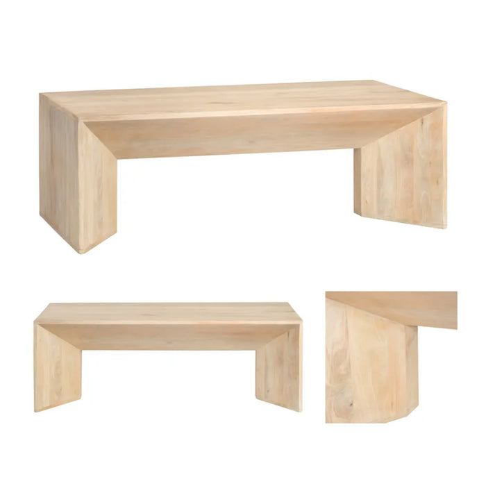 Sydney Rectangle Mango Wood Coffee Table Crestview Collection