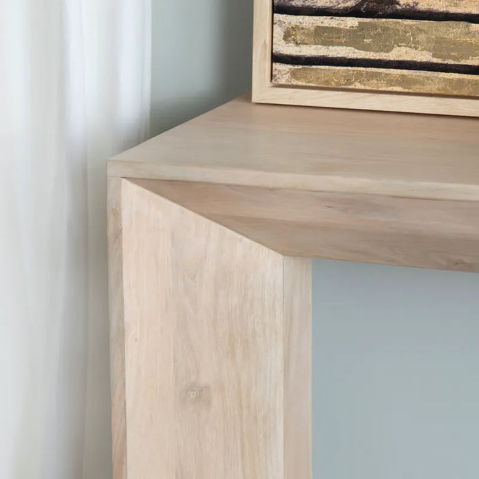 Sydney Console Wood Waterfall Console Table Crestview Collection