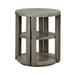 Sullivan Round Mango Wood Rustic End Table Crestview Collection