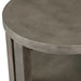 Sullivan Round Mango Wood Rustic End Table Crestview Collection