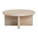 Mercer Round Wood Rustic Coffee Table Crestview Collection