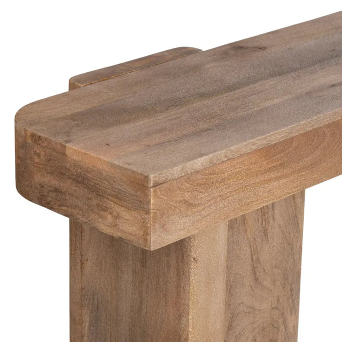 Lafayette Wood Pedestal Console Table Crestview Collection