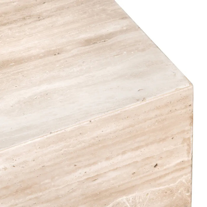 Palermo Travertine Rectangle Coffee Table Crestview Collection