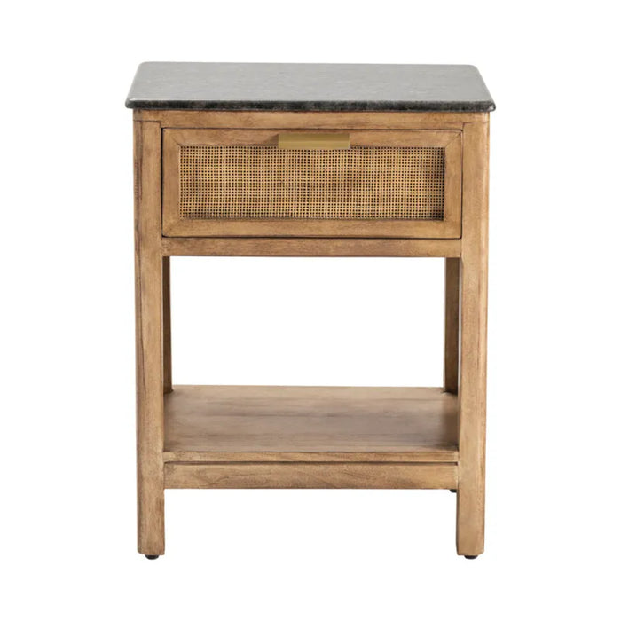 Palos Rectangle Rustic Granite End Table Crestview Collection