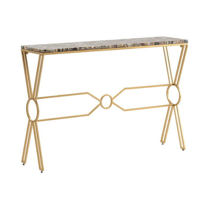 Kendall Modern Agate Console Table Crestview Collection