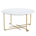 Pembroke Round Marble Coffee Table Crestview Collection