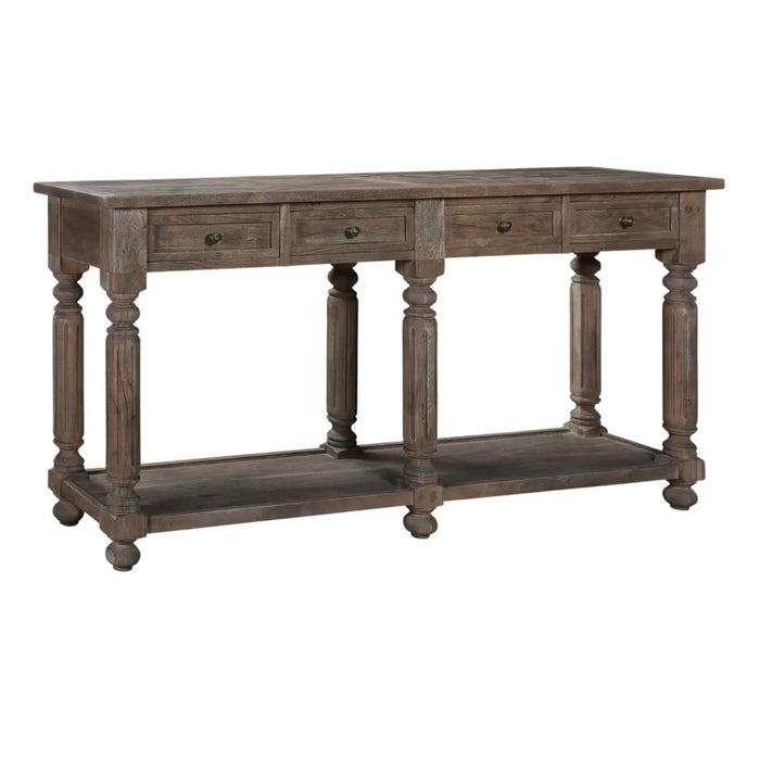 Linden Acacia Wood Storage Console Table Crestview Collection