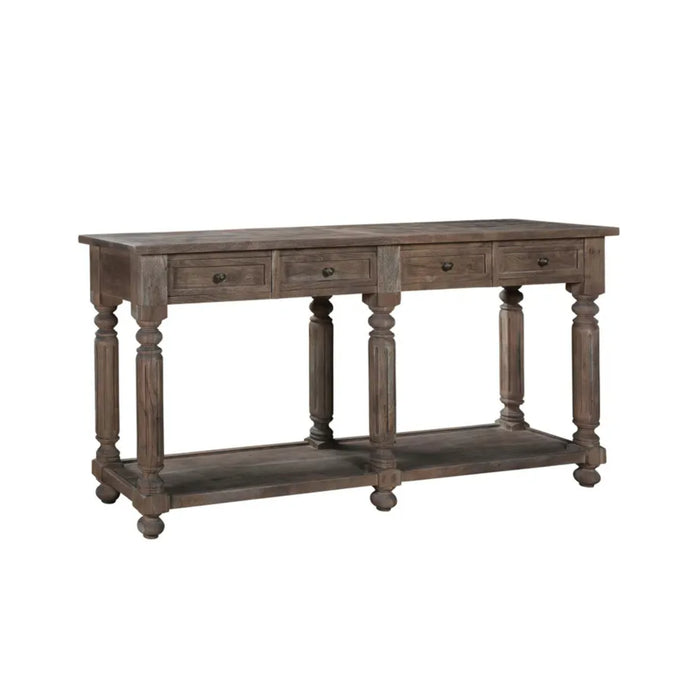 Linden Acacia Wood Storage Console Table Crestview Collection