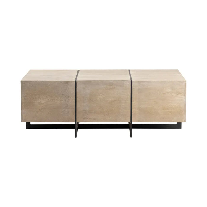 Rivera Rectangle Mango Wood Coffee Table Crestview Collection