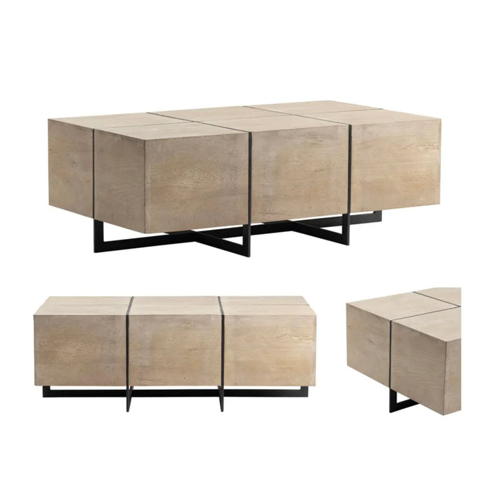 Rivera Rectangle Mango Wood Coffee Table Crestview Collection