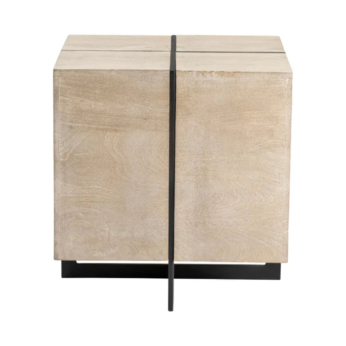 Rivera Square Mango Wood End Table Crestview Collection