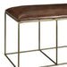 Hammond Modern Leather Ottoman Bench Crestview Collection