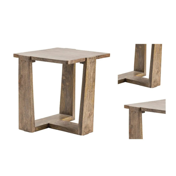 Janoski Square Mango Wood End Table Crestview Collection