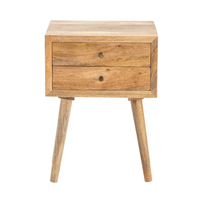 Rigley Square 2-Drawer Wood End Table Crestview Collection