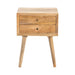 Rigley Square 2-Drawer Wood End Table Crestview Collection