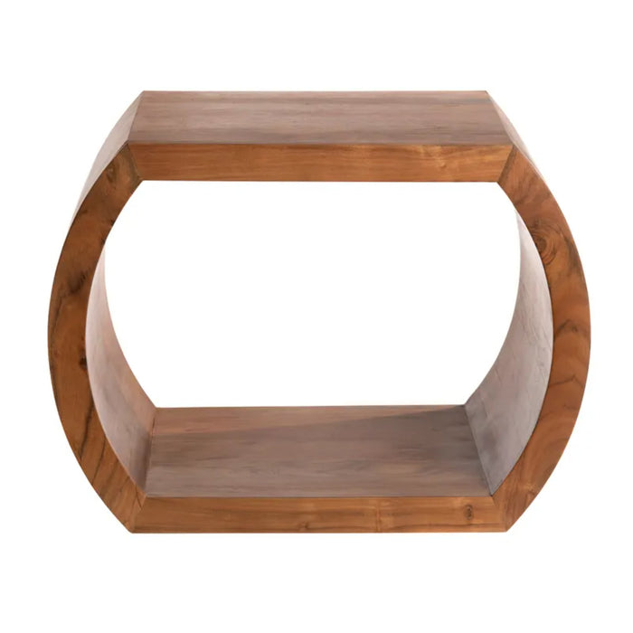 Infinity Acacia Wood Rustic End Table Crestview Collection