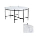 Talley Round White Marble Coffee Table Crestview Collection