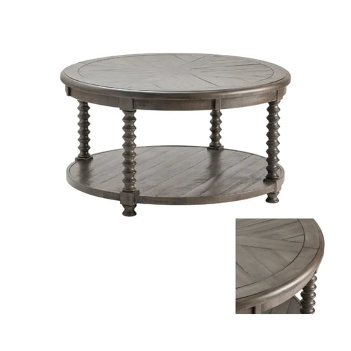 Charleston Rustic Turned Leg Coffee Table Crestview Collection