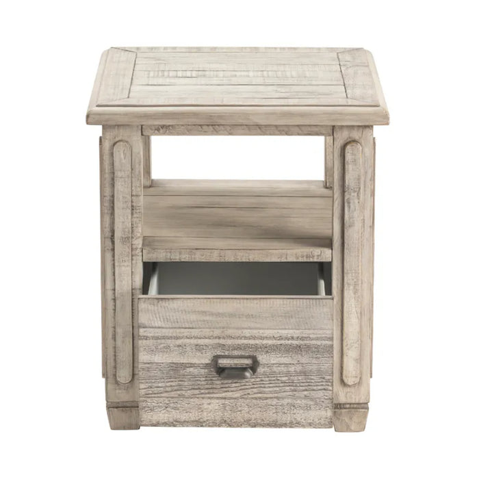 Pembroke Plantation 1-Drawer Wood End Table Crestview Collection