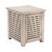 Pembroke Plantation Slated Wood Rustic End Table Crestview Collection