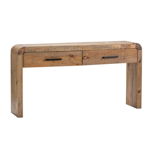 Pleasant Wood Waterfall Rustic Console Table Crestview Collection