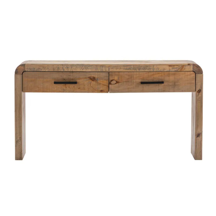 Pleasant Wood Waterfall Rustic Console Table Crestview Collection