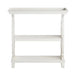 Seahorse White Wood Shelf Console Table Crestview Collection