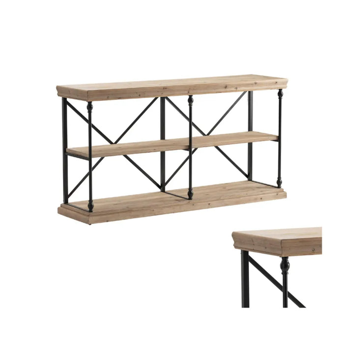 La Salle Wood Rustic Console Table Crestview Collection