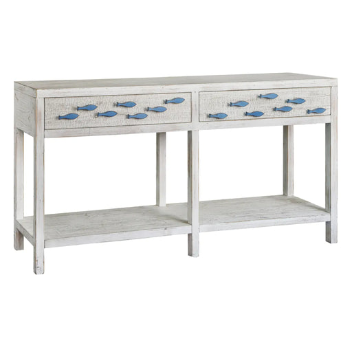 Swimming Upstream Wood 2-Drawer Console Table Crestview Collection