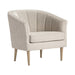 Sutton Modern Fabric Upholstered Accent Armchair Crestview Collection