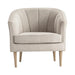 Sutton Modern Fabric Upholstered Accent Armchair Crestview Collection