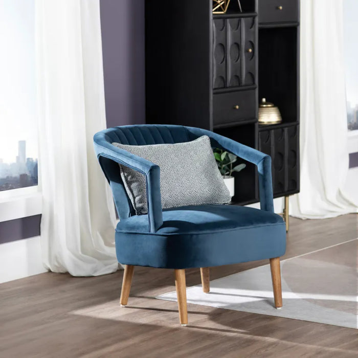 Pearson Modern Upholstered Velvet Accent Armchair Crestview Collection