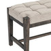 Dixon Modern Rectangle Fabric Bench Ottoman Crestview Collection