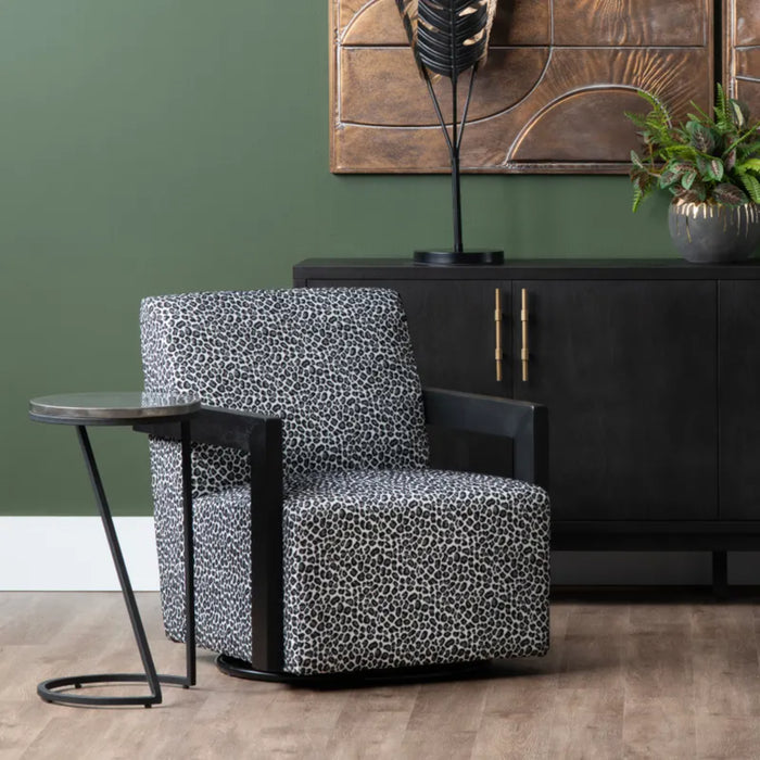 Serengetti Swivel Modern Fabric Accent Armchair Crestview Collection