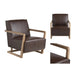 Lawson Modern Leather Accent Armchair Crestview Collection