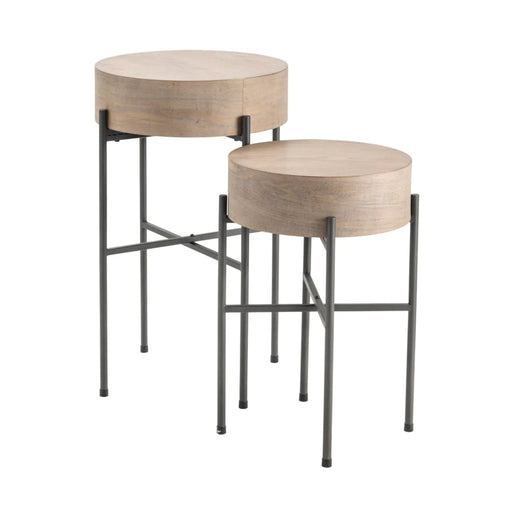 Normandy Nesting Wood Accent Table Set Crestview Collection