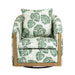 Palmetto Swivel Fabric Upholstered Accent Armchair Crestview Collection