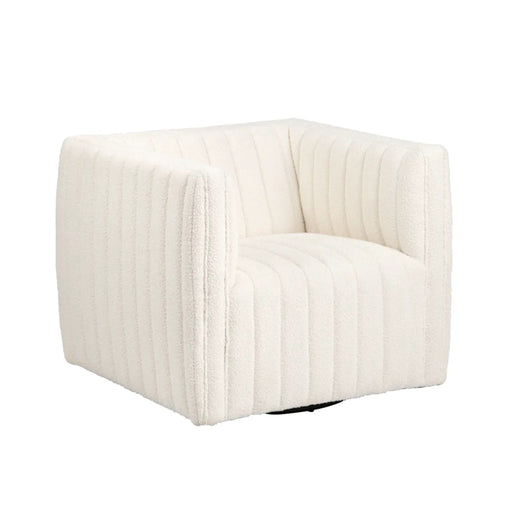 Maddison Swivel Modern Fabric Accent Armchair Crestview Collection