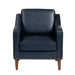 Rothwell Mid Century Leather Accent Armchair Crestview Collection