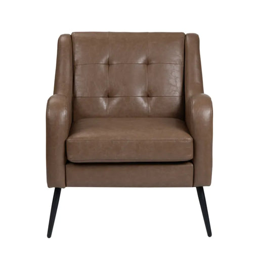 Williams Traditional Leather Accent Armchair Crestview Collection