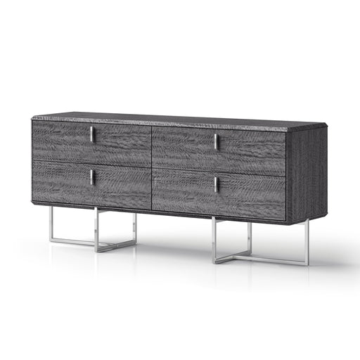 Whiteline Modern Chloe Grey High Gloss Dresser 