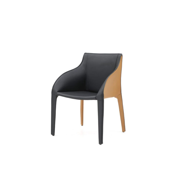 Whiteline Modern Emory Black Dining Armchair