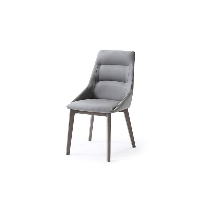 Whiteline Modern Siena Grey Dining Side Chair (set of 2)